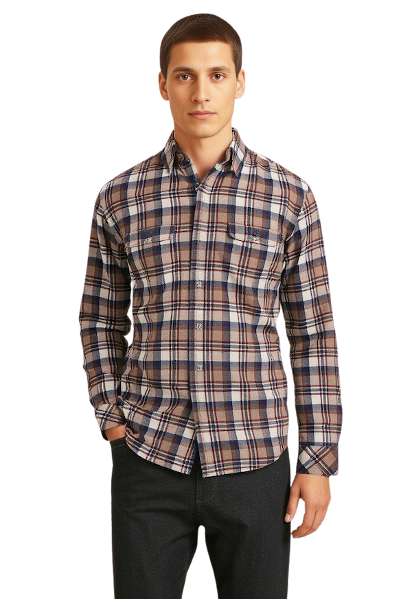 woodland jersey lined flannel AV037