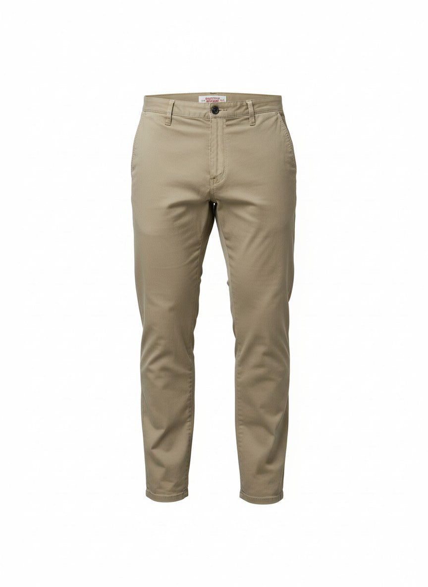 Brushed Cotton Stretch Chino Pants - AVF26104PNT