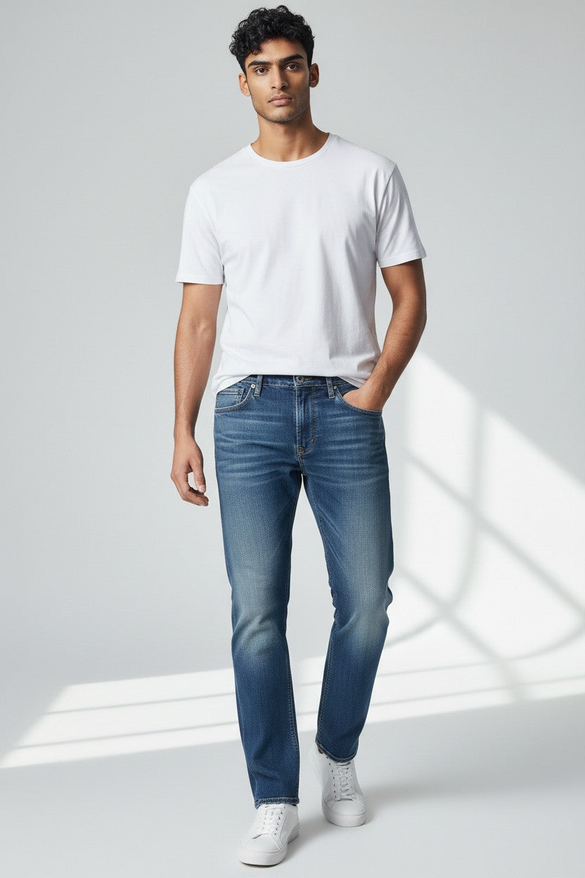 Denim 5 Pocket Straight Jean - AVF26111PNT
