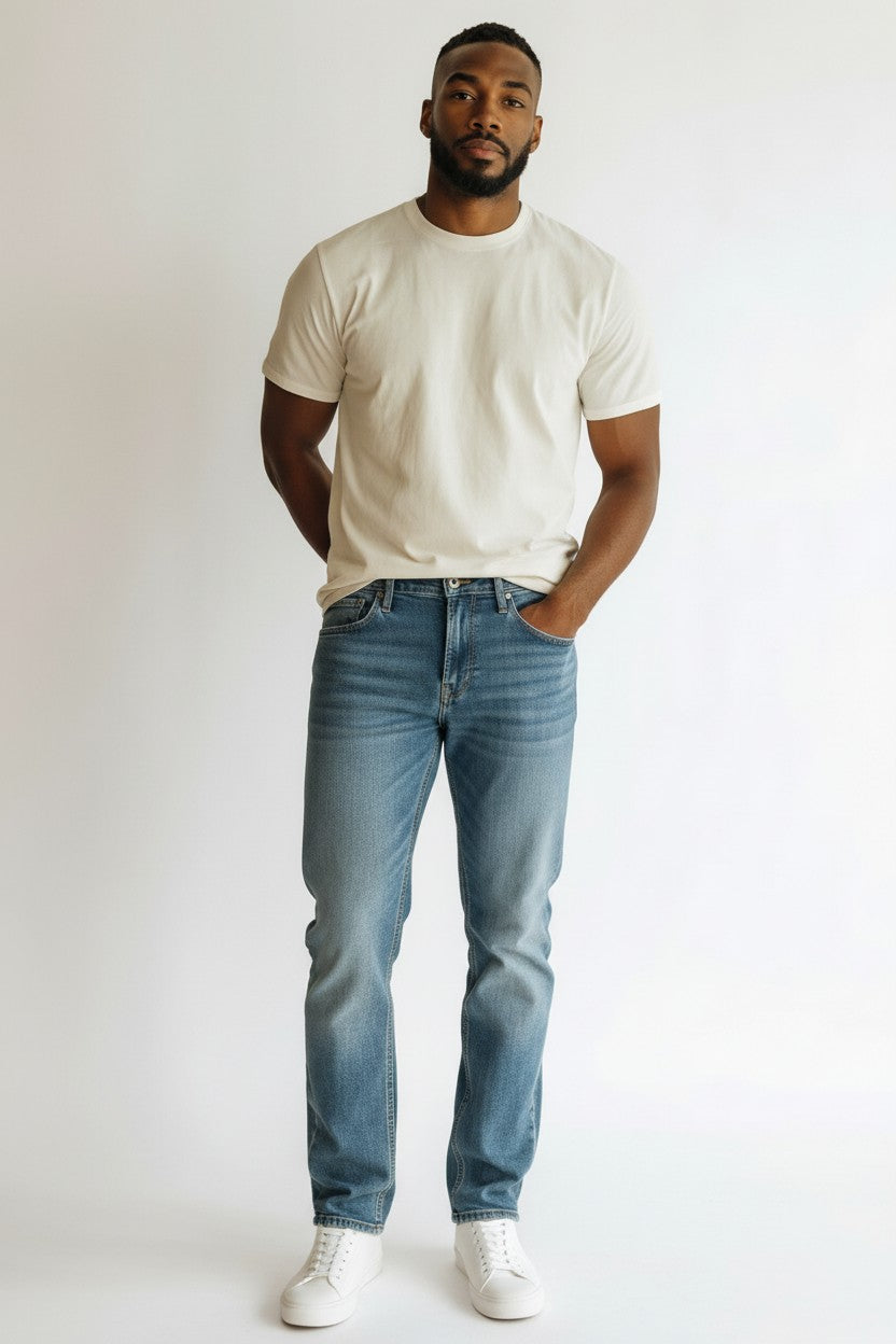Denim 5 Pocket Straight Jean - AVF26112PNT