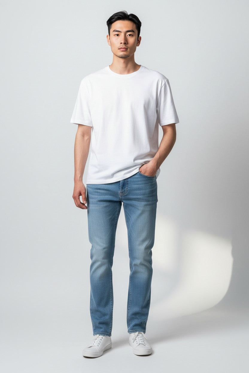 Denim 5 Pocket Straight Jean - AVF26121PNT