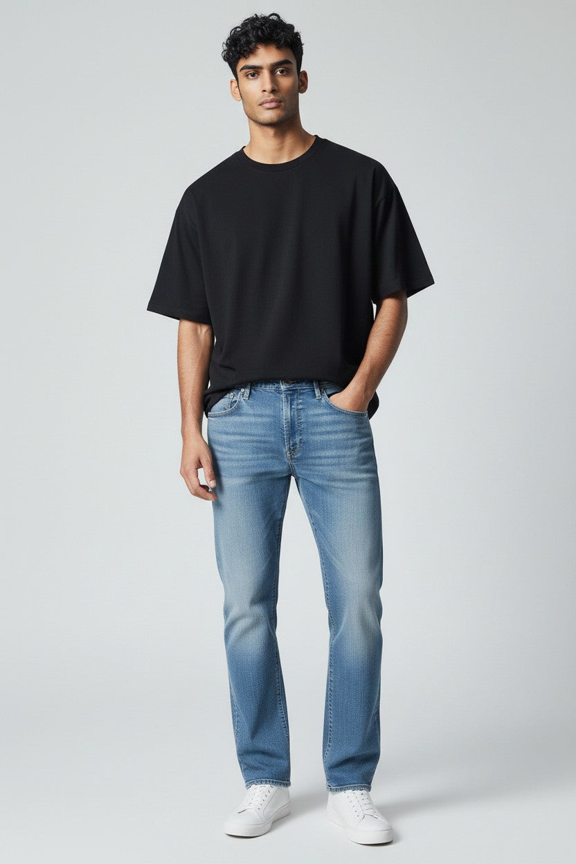 Denim 5 Pocket Straight Jean - AVF26126PNT