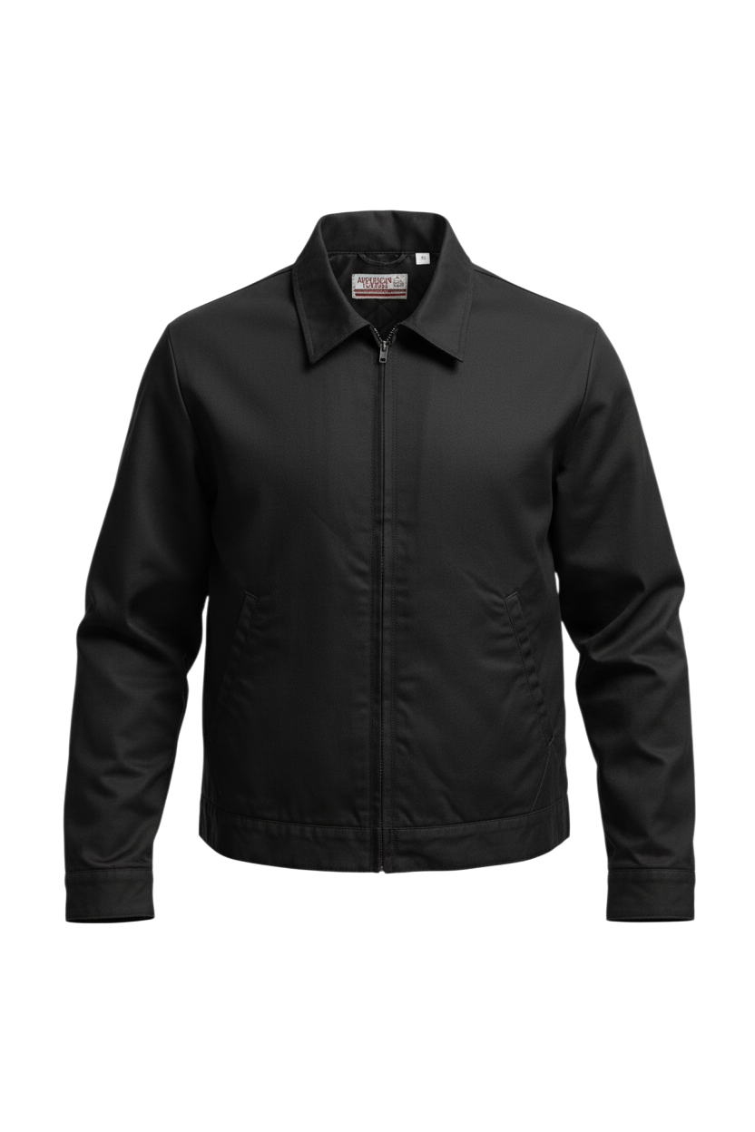 Cotton Blend Utility Zip Blouson Jacket With Fill Lining - AVF26134JKT