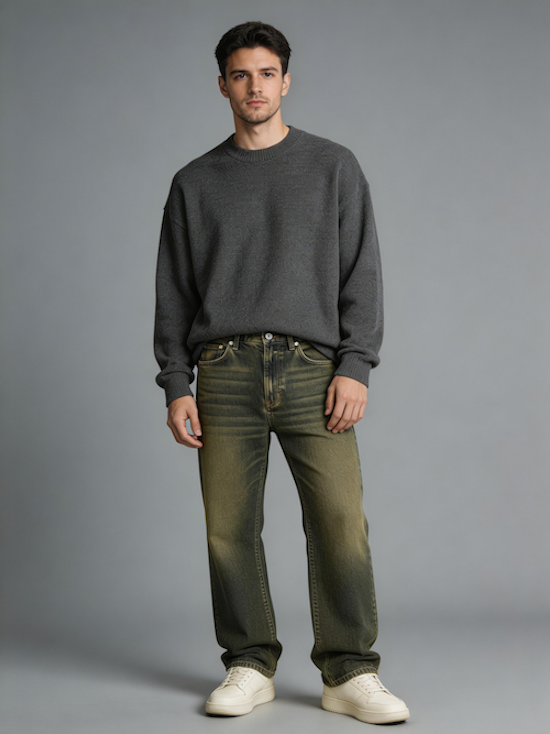 Baggy Jeans Curved - AVMCF26115DB