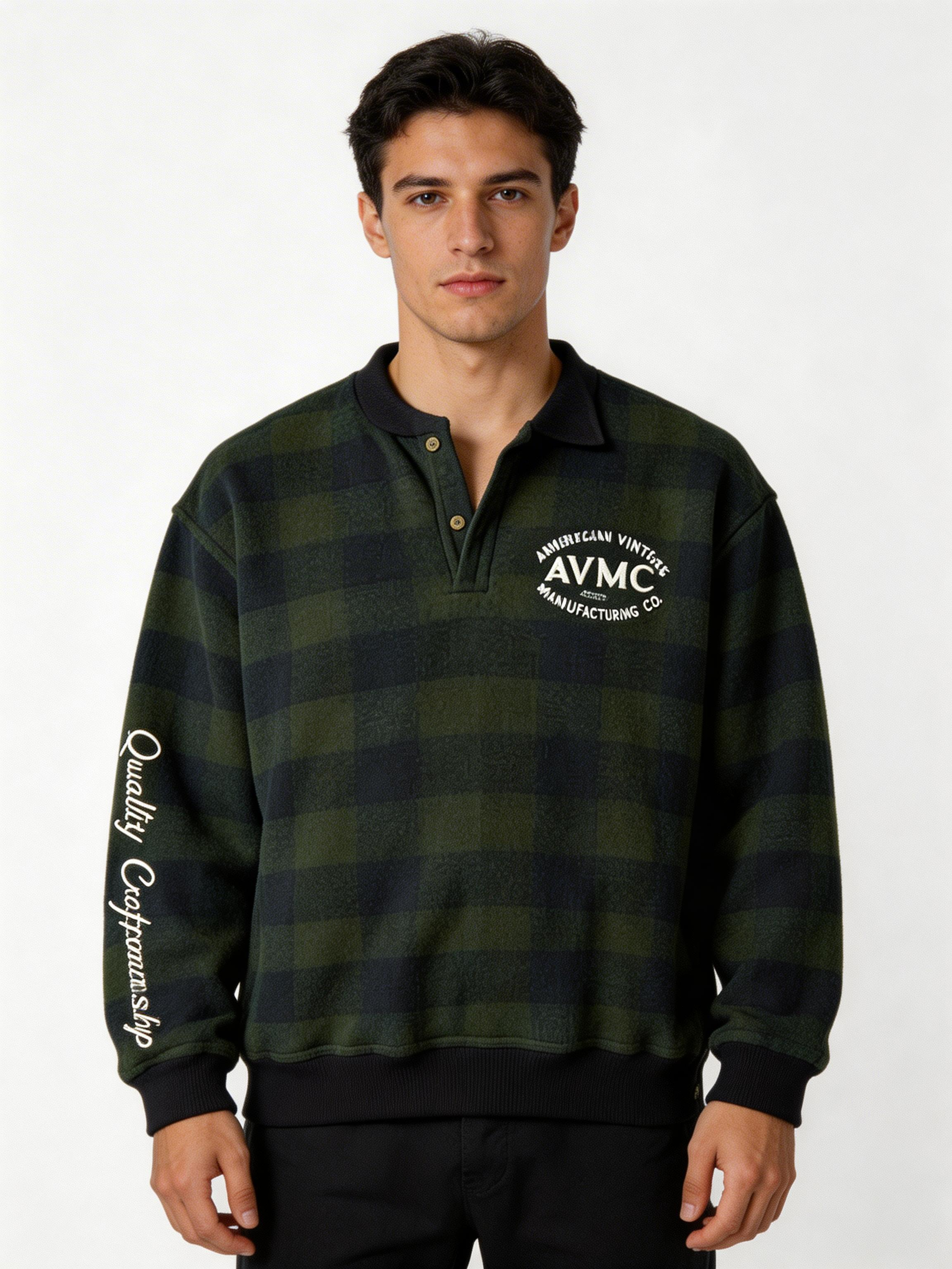 Avmc Henley Sweater - AVMCS26142LK