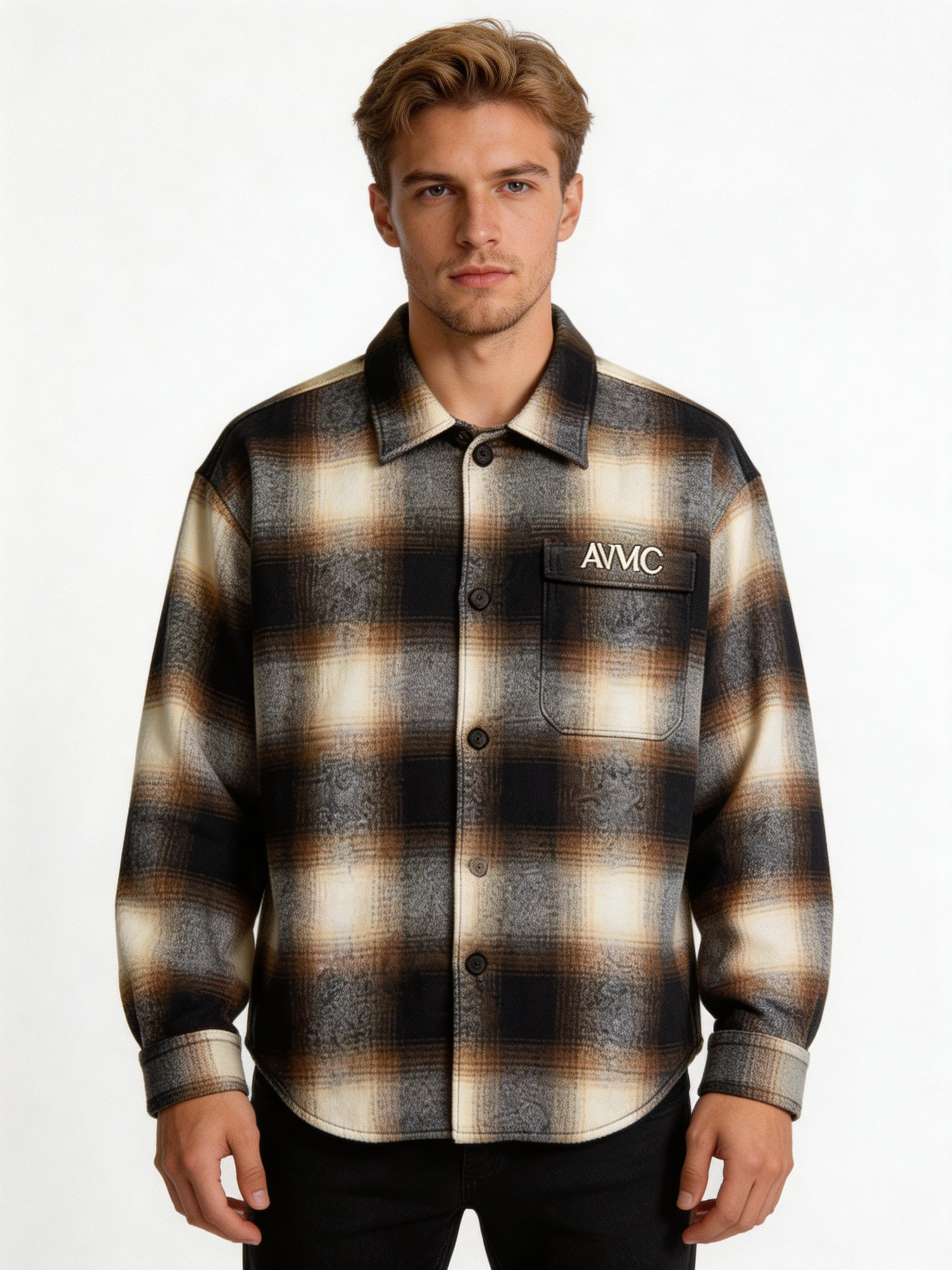 Avmc Long Sleeve Flannel Shirt - AVMCS26150LW