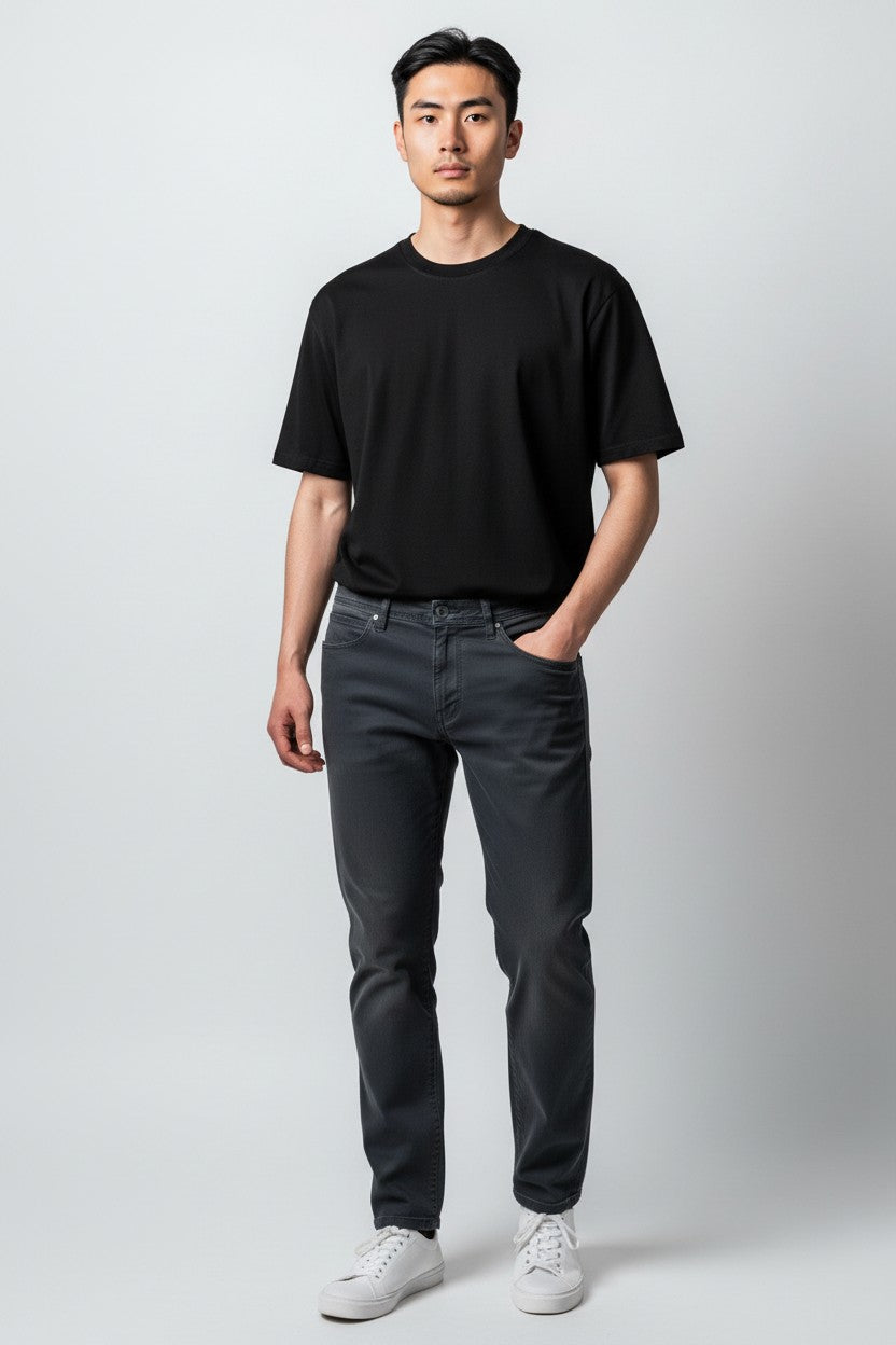 Bull Denim 5 Pocket Straight Jean - AVF26101PNT