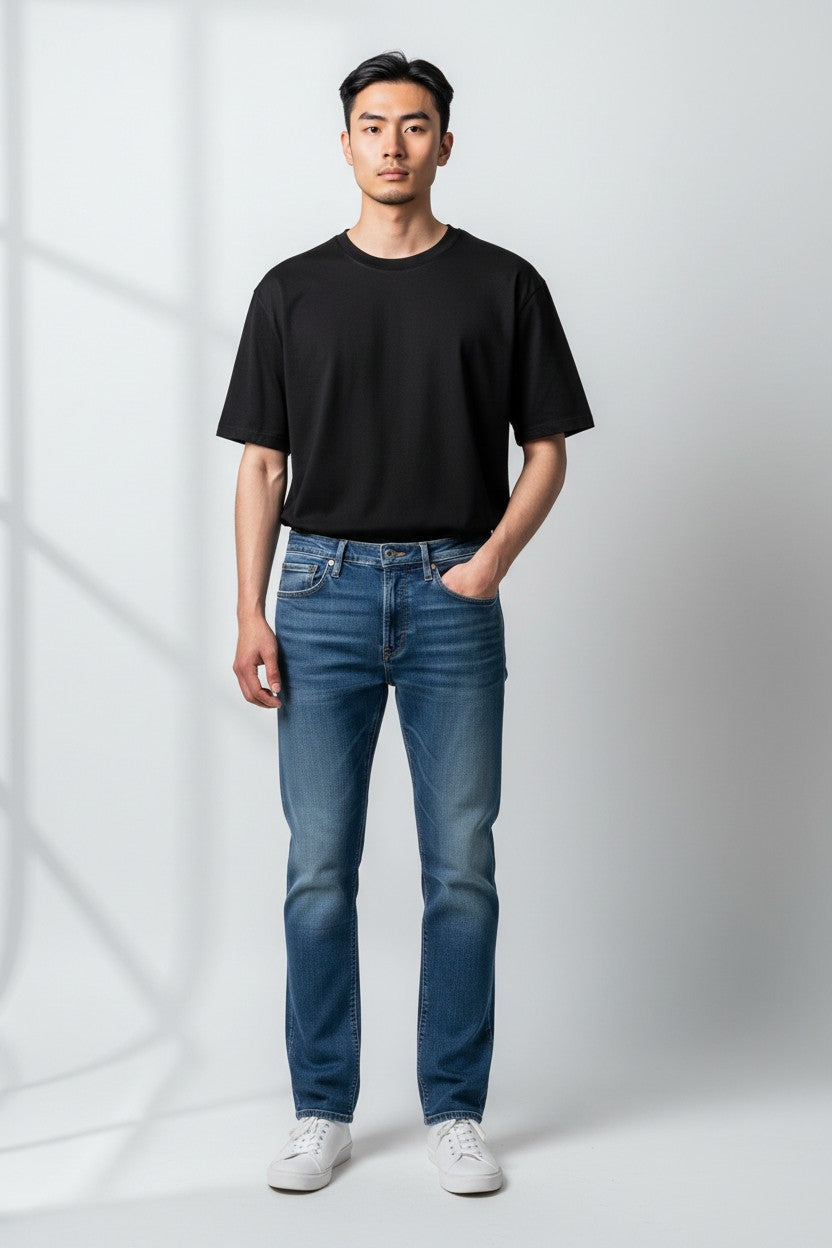Denim 5 Pocket Straight Jean - AVF26114PNT