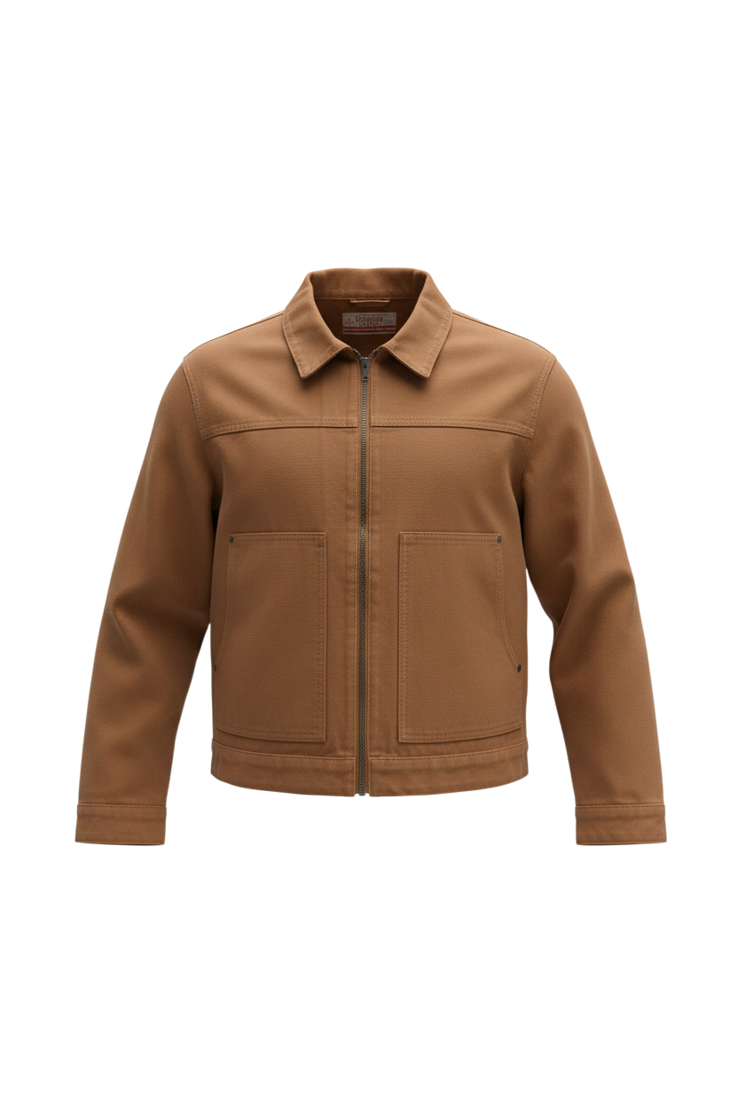Canvas Utility Zip Jacket - AVF26131JKT
