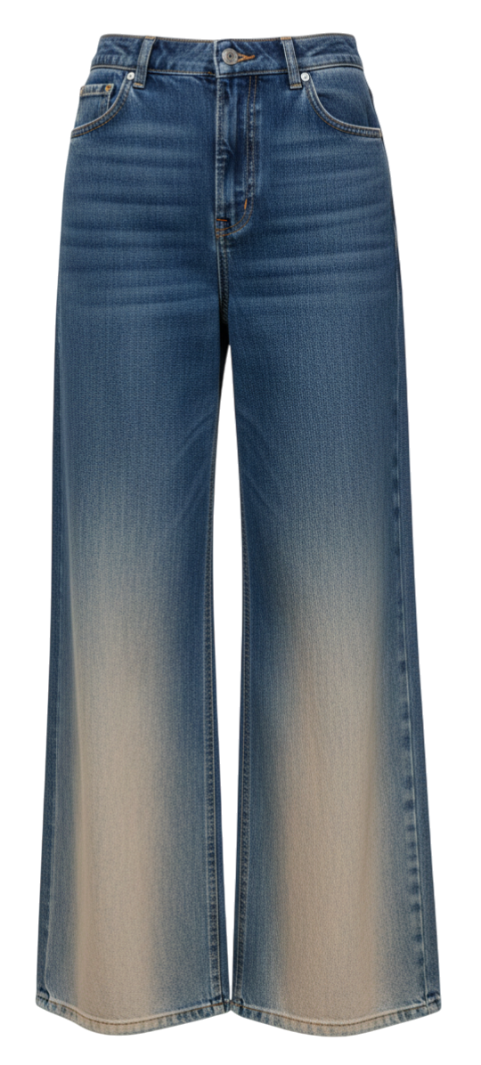 Barrel Fit Baggy Jeans - AVMCF26101DB