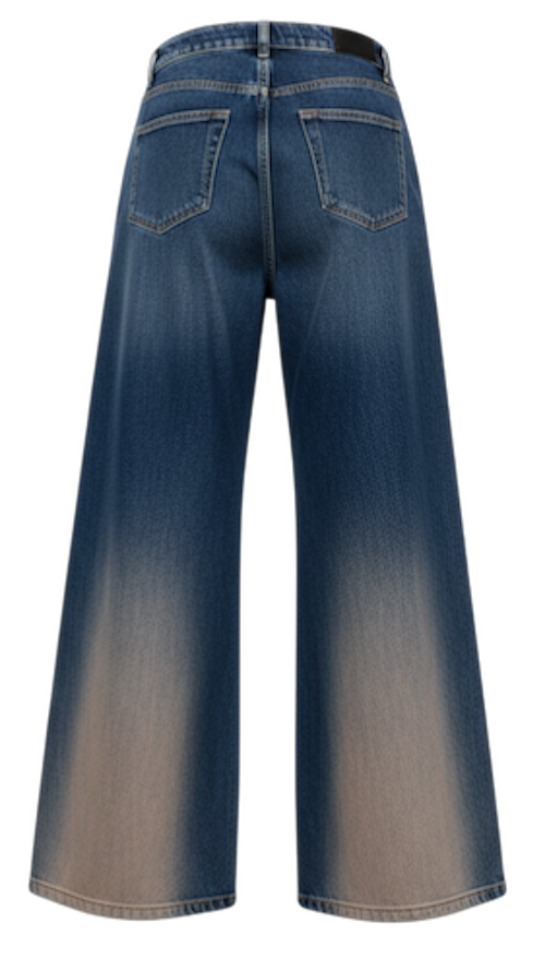 Barrel Fit Baggy Jeans - AVMCF26101DB