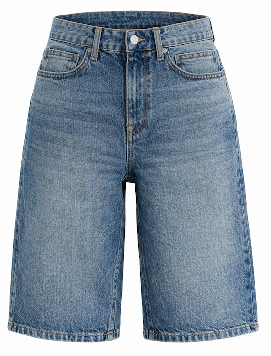 Baggy Fit Bermuda Shorts - AVMCF26123DB