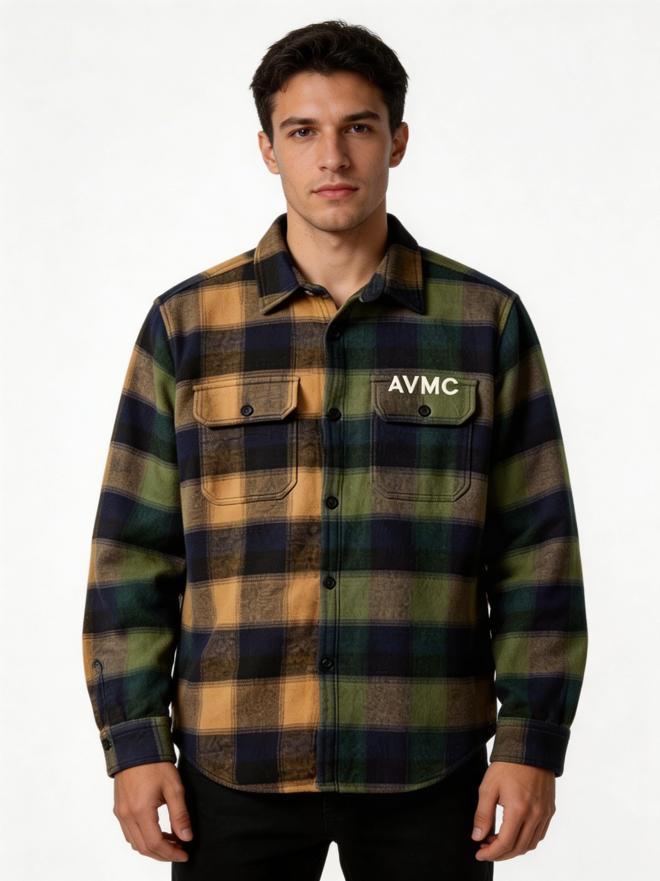 Avmc Long Sleeve Flannel Shirt - AVMCS26144LW